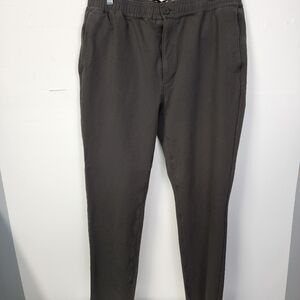 Orvis Men's Gray Pants Size Large 30L Stretch Drawstring Outdoor Hiking Casual